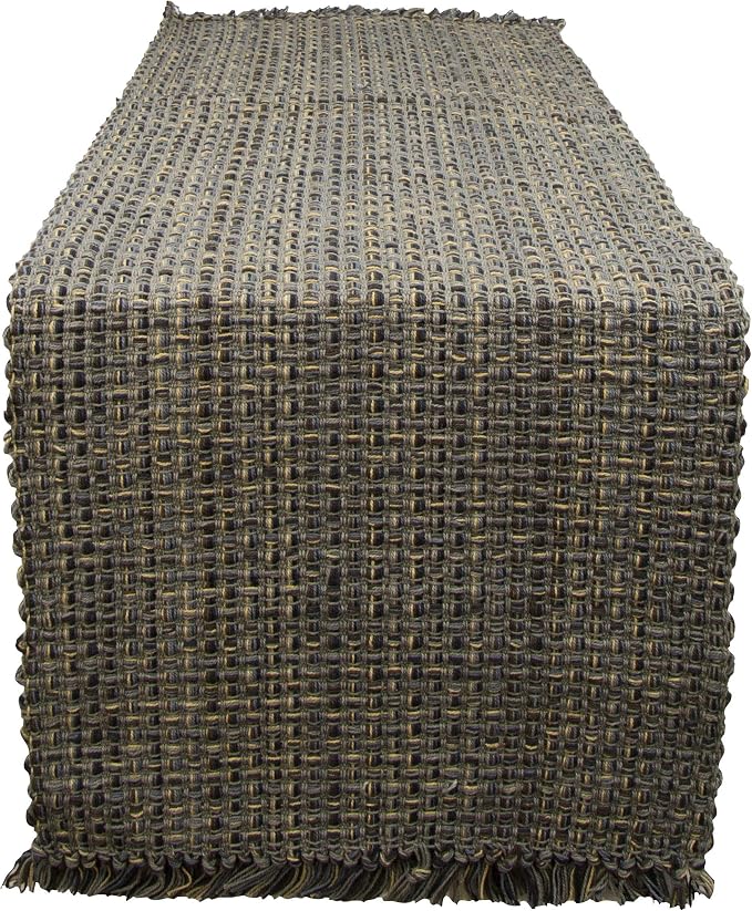 Park Designs Tweed Table Runner 15" x 54", Espresso | Hand-Loomed Yarn | by ParkDesigns