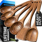 Zulay Kitchen 6 Piece Wooden Spoons by ZulayKitchen