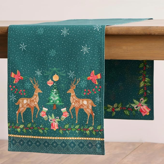 Maison d' Hermine Table Runner 100% Cotton 14.50" x 108" | Table Runners 108 - Image 8