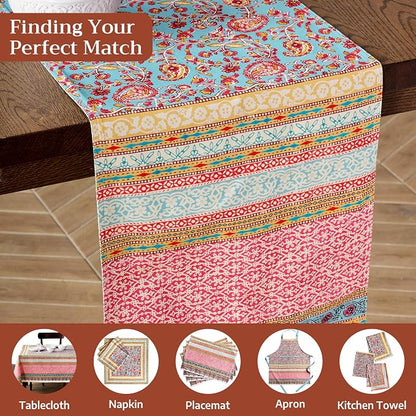 Maison d' Hermine Table Runner 100% Combed Cotton 14.5"x72" | Table Runners 72 - Image 7