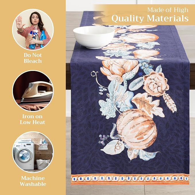 Maison d' Hermine Table Runner 100% Cotton 14.50" x 108" | Table Runners 108 - Image 3