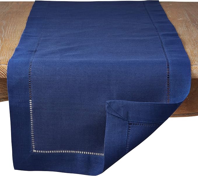 SARO LIFESTYLE Hemstitched Border Table Runner - Image 2