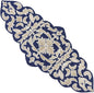 Beaded Table Runner, 36x13 | Glass beads on polyester satin backing, 36x13 in by CLEENTABLE