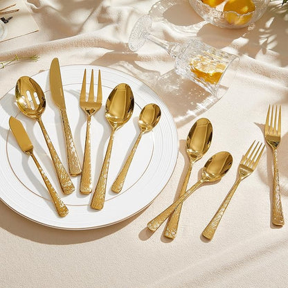 45 Piece Gold Silverware Set - Image 3