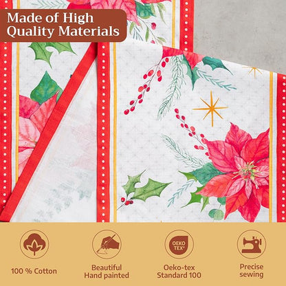 Maison d' Hermine Table Runner 100% Cotton 14.50" x 72" | Table Runners 72 - Image 3