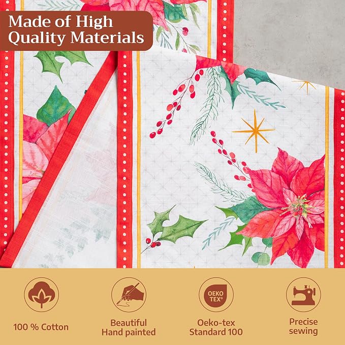 Maison d' Hermine Table Runner 100% Cotton 14.50" x 108" | Table Runners 108 - Image 3