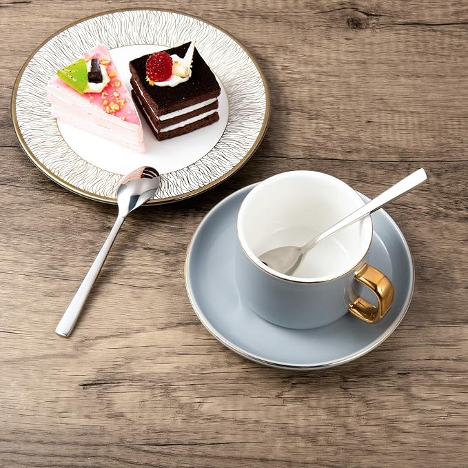 IMEEA 5.2 Inch Coffee & Tea Spoons, SUS304 Stainless Steel Small Dessert Spoons - Image 6