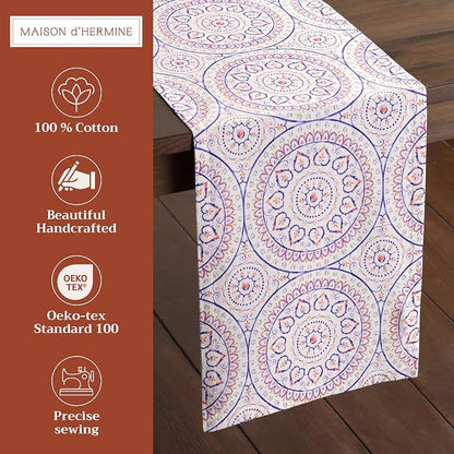 Maison d' Hermine Table Runner 100% Cotton 14.50" x 108" | Table Runners 108 - Image 2