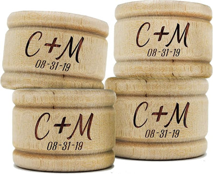 My Personal Memories Custom Personalized Wooden Napkin Ring Holders by MyPersonalMemories