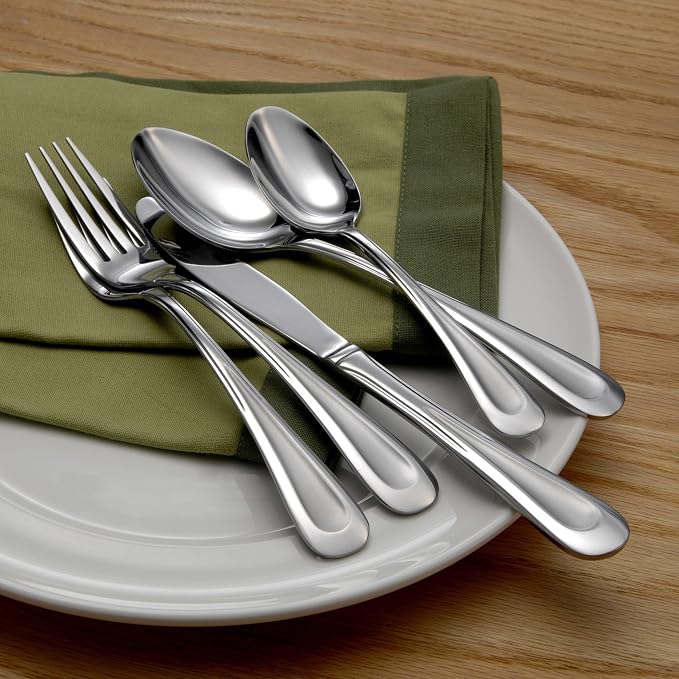 Oneida Satin Sand Dune 20-Piece Flatware Set, Service - Image 9