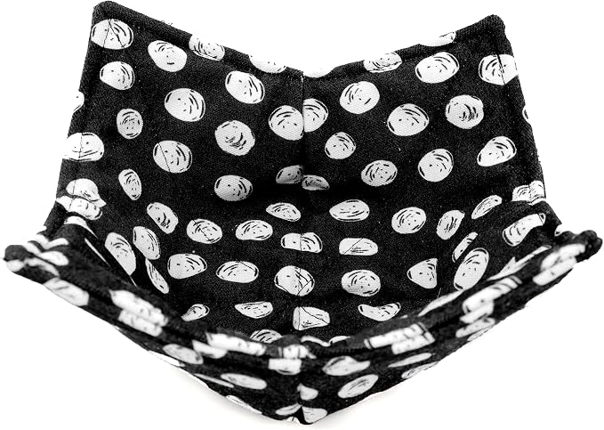 Cotton Microwavable Bowl Cozy, Microwave-Safe Hot Bowl Holders, Soup Bowl Cozy - Image 4