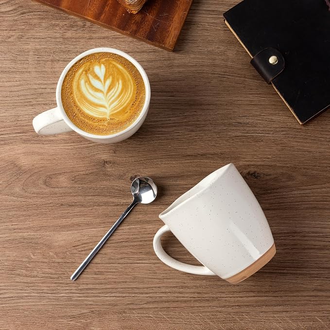 AmorArc 12oz Ceramic Coffee Mugs set of 6, Stylish Coffee Mugs - Image 3