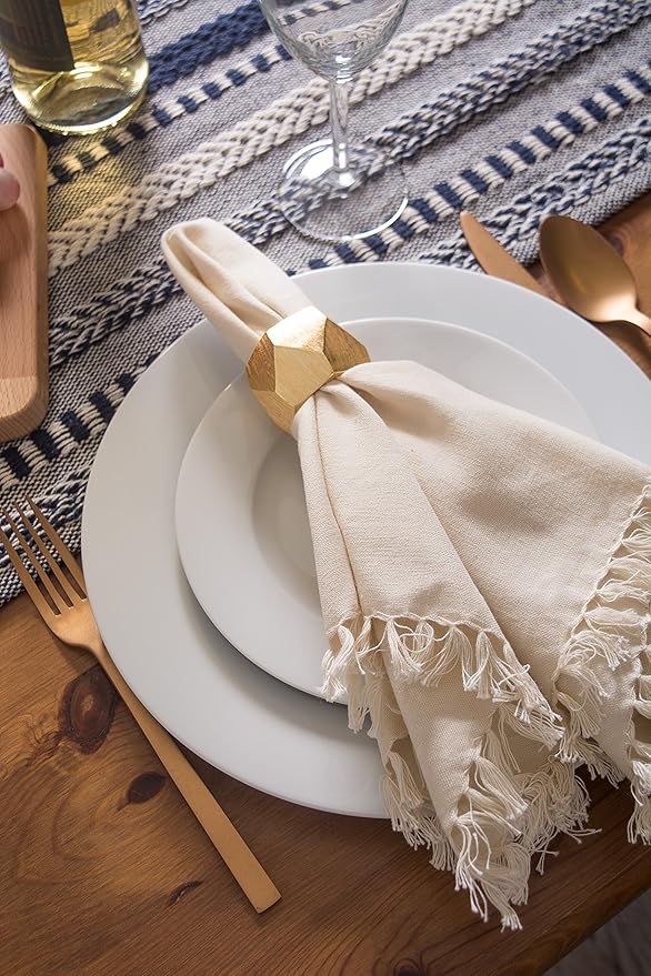 DII Farmhouse Braided Stripe Table Runner Collection - Image 6