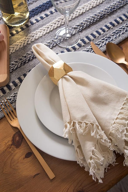 DII Farmhouse Braided Stripe Table Runner Collection - Image 6