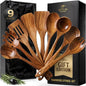 Zulay Kitchen 9-Piece Teak Wooden Utensils by ZulayKitchen