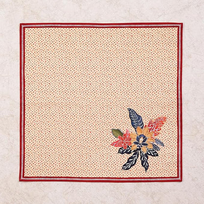 Maison d' Hermine Cloth Napkins Set of 4 100% Cotton for Thanksgiving Christmas Decorations Everyday Reusable Square Fall Napkins Cloth Washable Dinner Party (Kalahari, 20"x20")