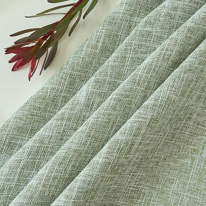 maxmill Flaxy Faux Linen Tablecloth with 2-Tone Slubby Yarn Textured Weaves Wrinkle Resistant Anti-Shrink Soft Table Cloth for Kitchen Dining Restaurant Tabletop Rectangle 60 x 120 Inch Sage