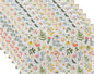 Cute Wildflower Placemats Set of 6,Herb Butterfly Floral Linen Washable Kitchen Dining Table Mats Heat Resistant Place Mats for Home Party Indoor Holiday 12x18 Inch