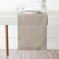 D'Moksha Homes Linen Natural Table Runner 90 Inches Long - Classic Hemstitch 100% Pure Linen Dining Table Runner 14 x 90 Inch for Valentines, Spring, Easter