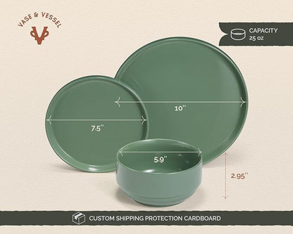 Ceramic Dinnerware Set, 12-Piece Service - Image 6