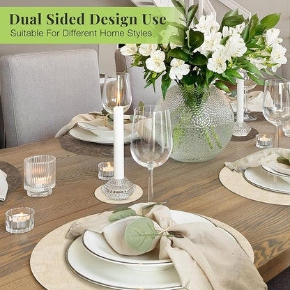 Fyvva Placemats Set of 8, Stain & Scratch Resistant, - Image 6