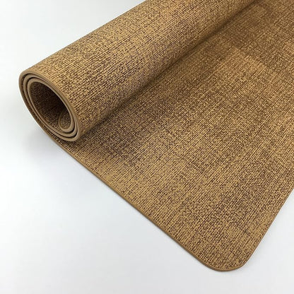 WAZAIGUR Waterproof Easy to Clean Non-Slip Heat Resistant Thick Faux Leather Placemats for Dining Table Set of 8,Brown