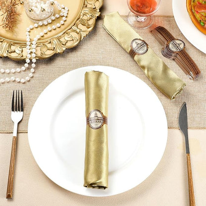 Cuban Wrapper Napkin Rings Tableware Wraps Bands Self Adhesive Paper Napkin - Image 3