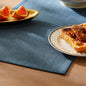Rustic Cotton Linen Table Runner, 13x72 Inches Navy | Farmhouse Style Linen by ZEEMARTONLINE