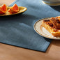 Rustic Cotton Linen Table Runner, 13x36 Inches Navy | Farmhouse Style Linen by ZEEMARTONLINE
