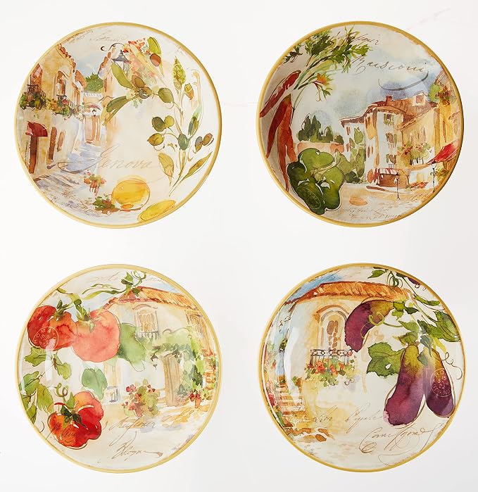 Certified International Piazzette 9.25" Soup/Pasta Bowls by CERTIFIEDINTERNATIONAL