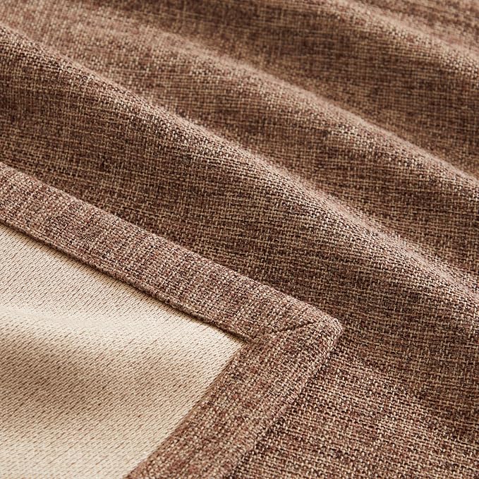 Burlap Style Farmhouse Table Runner, 14x90 Inches Brown | Thick Durable Fabric - Image 6