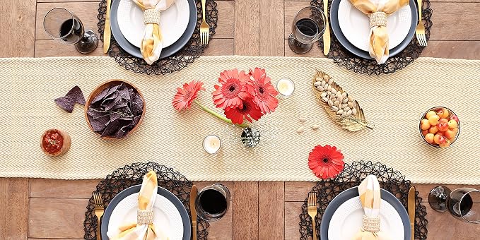 DII Woven Basic Tabletop Collection, Chevron Table Runner - Image 5