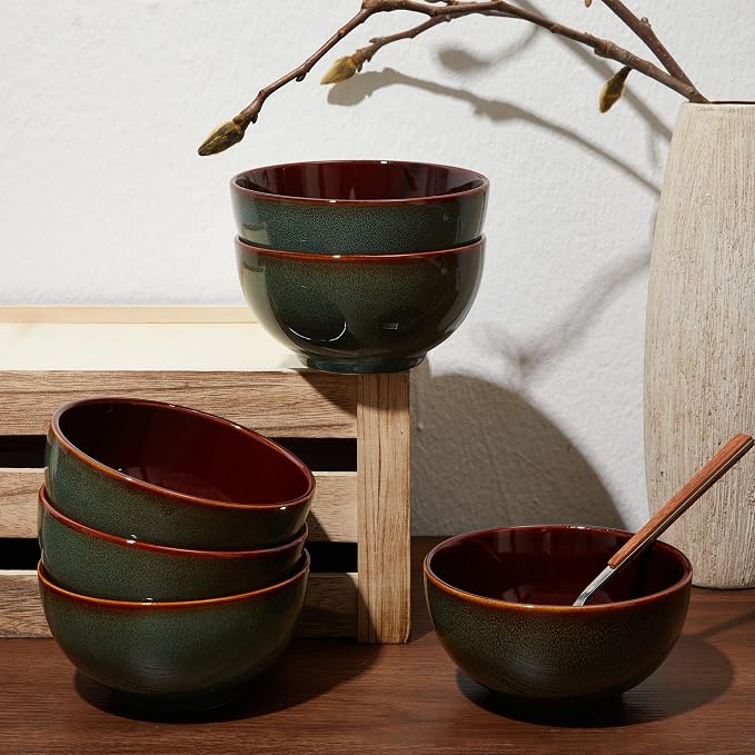 5.5" Cereal Bowls & Dessert Bowls Set of 6-22 Oz Small Bowls - Image 6