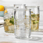 Glaver's Glass Tumbler Drinking Glasses Set of 4 – Genuine Artisan-Made Vintage by Glavers