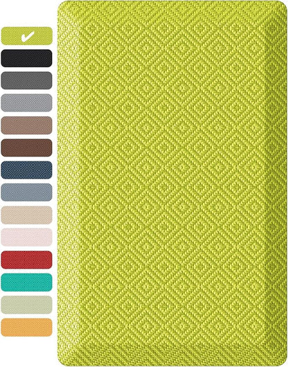 Ophanie Kitchen Mats for Floor, 3/4 Inch Thick Kitchen Rugs, 20''x32'' Anti Fatigue Standing Cushioned Mat, Waterproof,Comfort Ergonomic Mat for Office, Home, Sink, Green Non-Slip Bottom