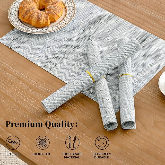 Leetaltree LightSteel Blue Placemats Set of 4 - Image 2