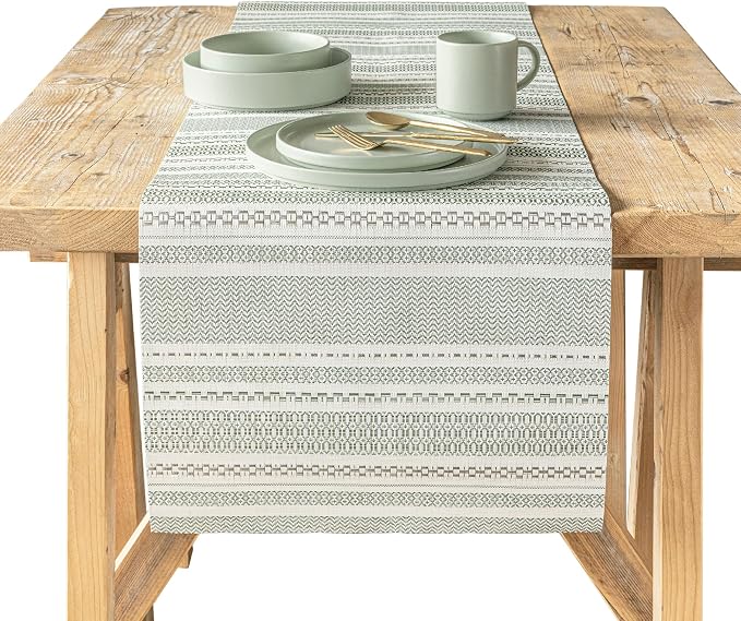 Over&Back 18x90 Reversible Striped Table Runner by overback