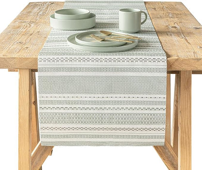 Over&Back 18x90 Reversible Striped Table Runner by overback