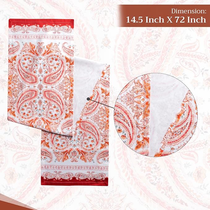 Maison d' Hermine Table Runner 100% Cotton 14.50" x 72" | Table Runners 72 - Image 4