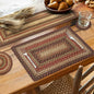 Homespice Gingerbread Jute Braided Long Table Runner, Warm Country Decor, Brown Rectangle 11x36 - Rich Colors, Easy to Clean, Durable and Protects Furniture