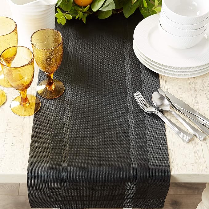 DII PVC Tabletop Collection Woven Indoor/Outdoor, Table Runner - Image 4