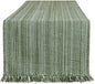 DII Variegated Tabletop Collection, Table Runner, Artichoke Green by DII