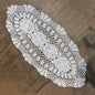 Phantomon Oval Lace Table Runner Doilies Floral Table Scarf Furniture Cloth by Phantomon