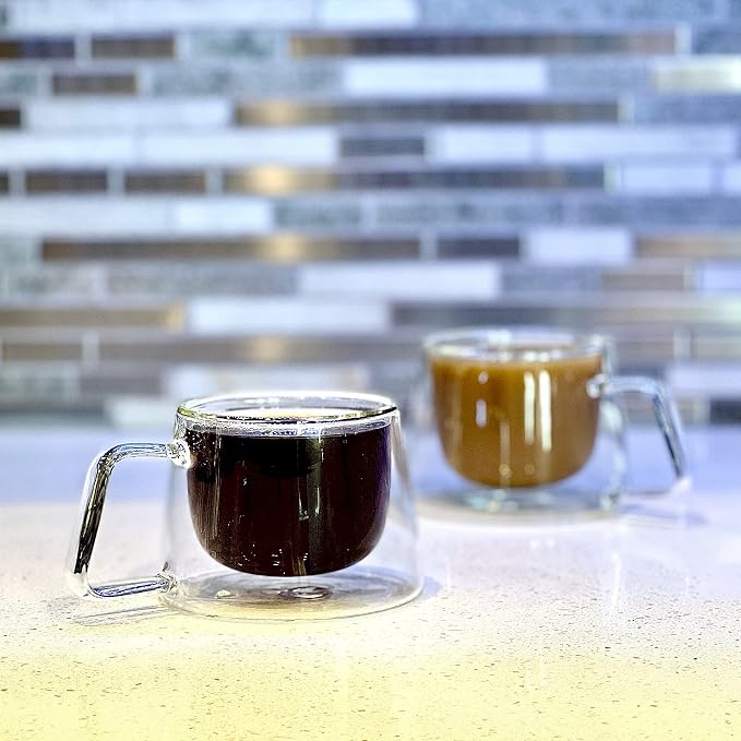M Kae Home, Double Wall Glass Cup, 200 ml - Image 3