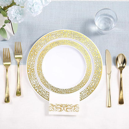 FOCUSLINE 350 Ct Gold Dinnerware Set - Image 4