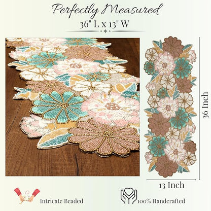 Handmade Beaded Beaded Runner 36 inch - Image 4
