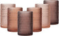 JOVGANK Venus Vintage Hobnail Drinking Glasses Set of 6, Water Tumbler 15oz by JOVGANK