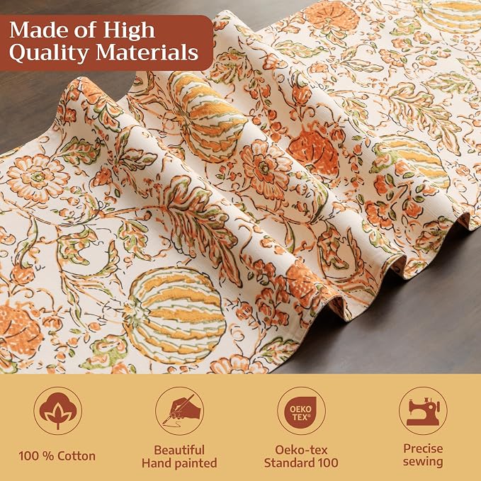 Maison d' Hermine Table Runner 100% Cotton 14.50" x 72" | Table Runners 72 - Image 3