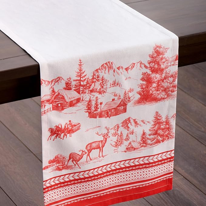 Maison d' Hermine Table Runner 100% Cotton 14.50" x 108" | Table Runners 108 - Image 9