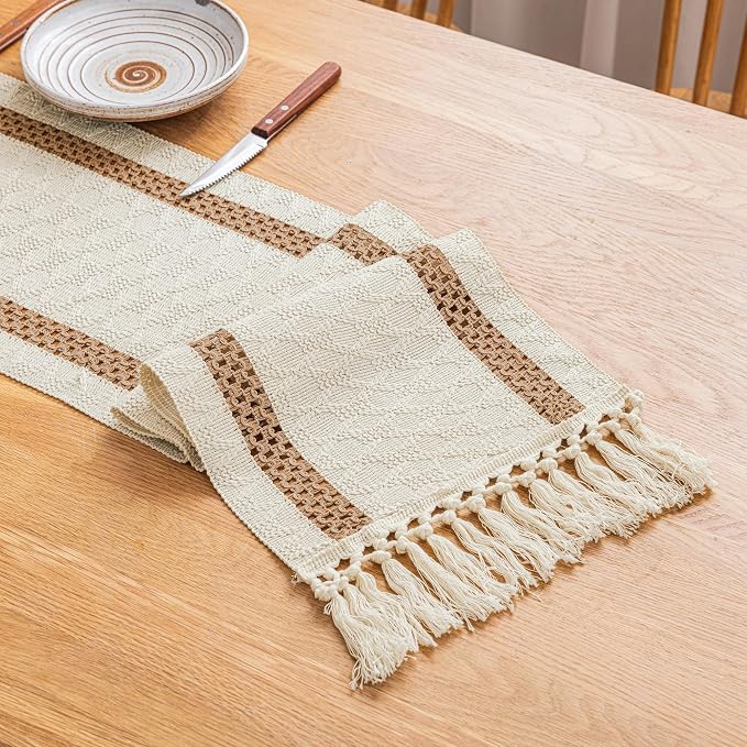 Cotton Farmhouse Table Runner - Image 4